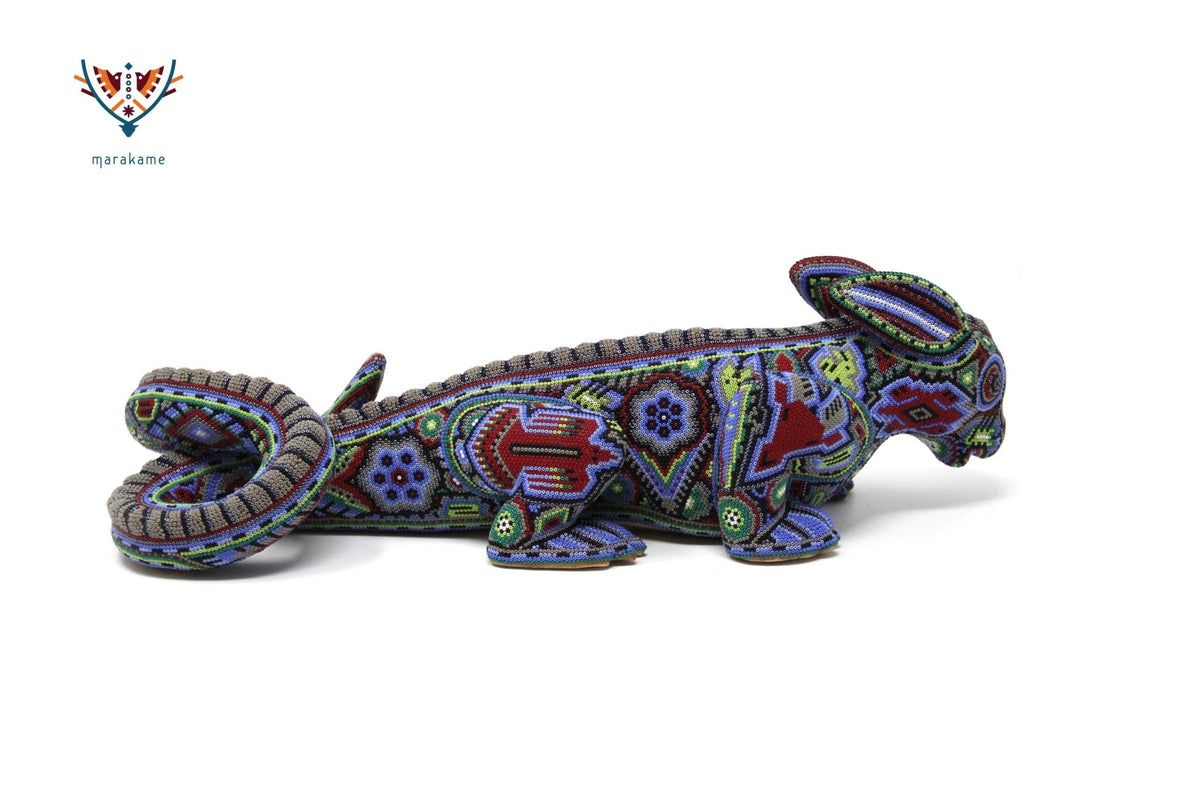 Escultura de copal - Cuxéya X - Arte Huichol - Marakame