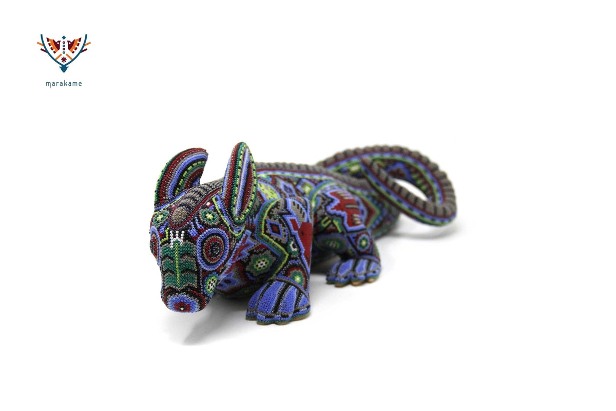 Escultura de copal - Cuxéya X - Arte Huichol - Marakame