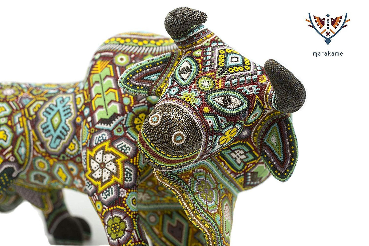 Escultura de copal - Hikuri Neixa - Arte Huichol - Marakame