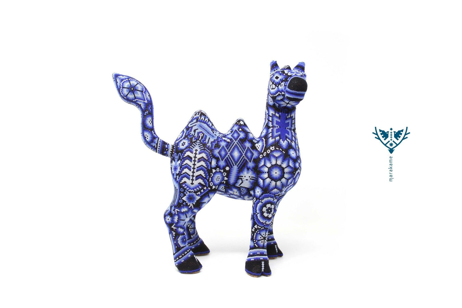 Escultura de copal -"Ik+Ri Tao" - Arte Huichol - Marakame