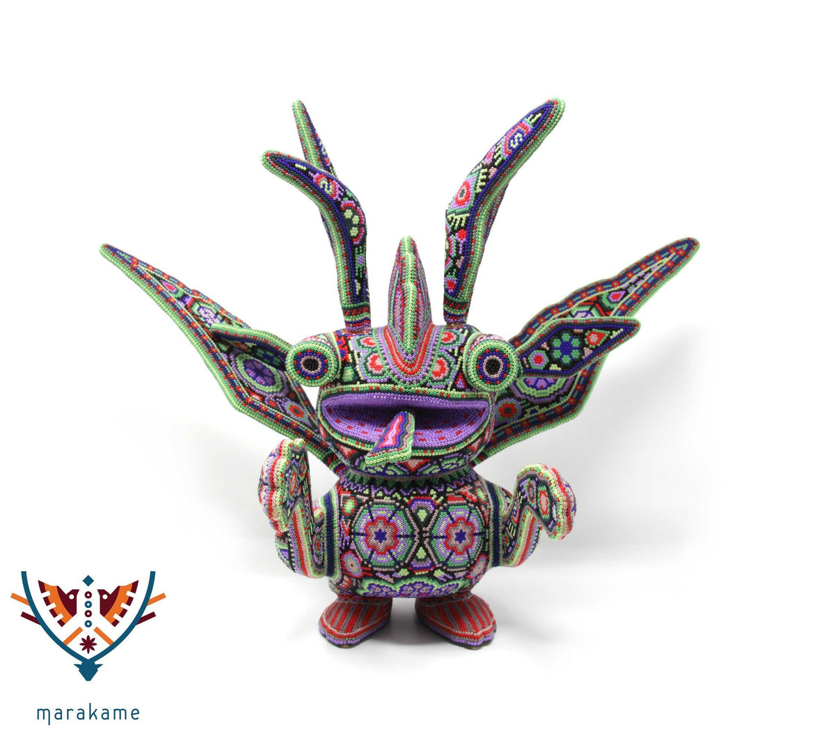 Escultura de copal - Katchina II - Arte Huichol - Marakame