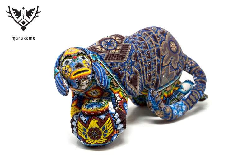 Escultura de copal - Keiyasta I - Arte Huichol - Marakame