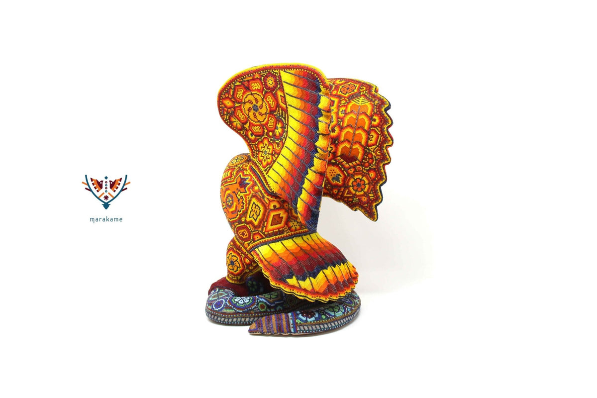 Escultura de copal - Werika tatewari - Arte Huichol - Marakame