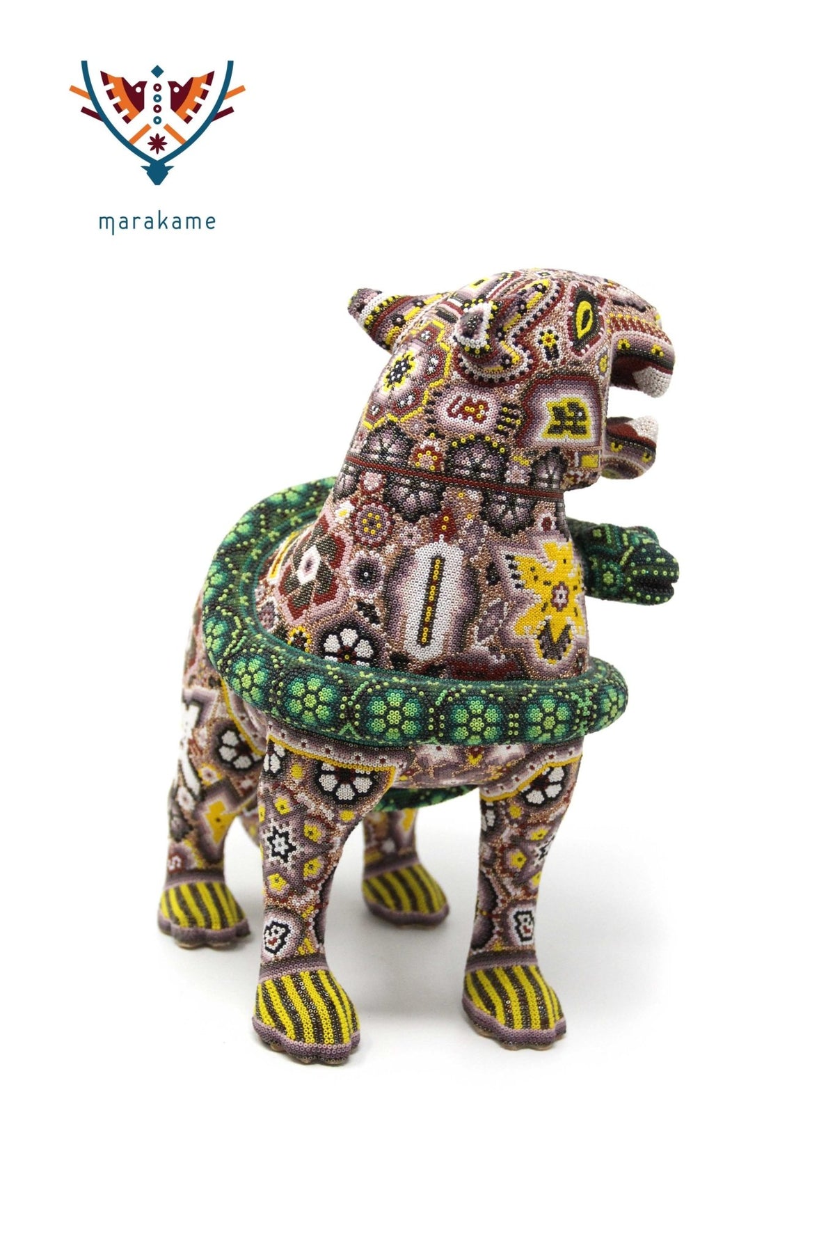 Escultura de copal - Xukurinti uxa - Arte Huichol - Marakame