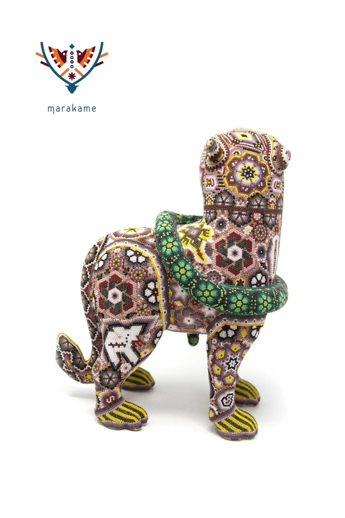 Escultura de copal - Xukurinti uxa - Arte Huichol - Marakame