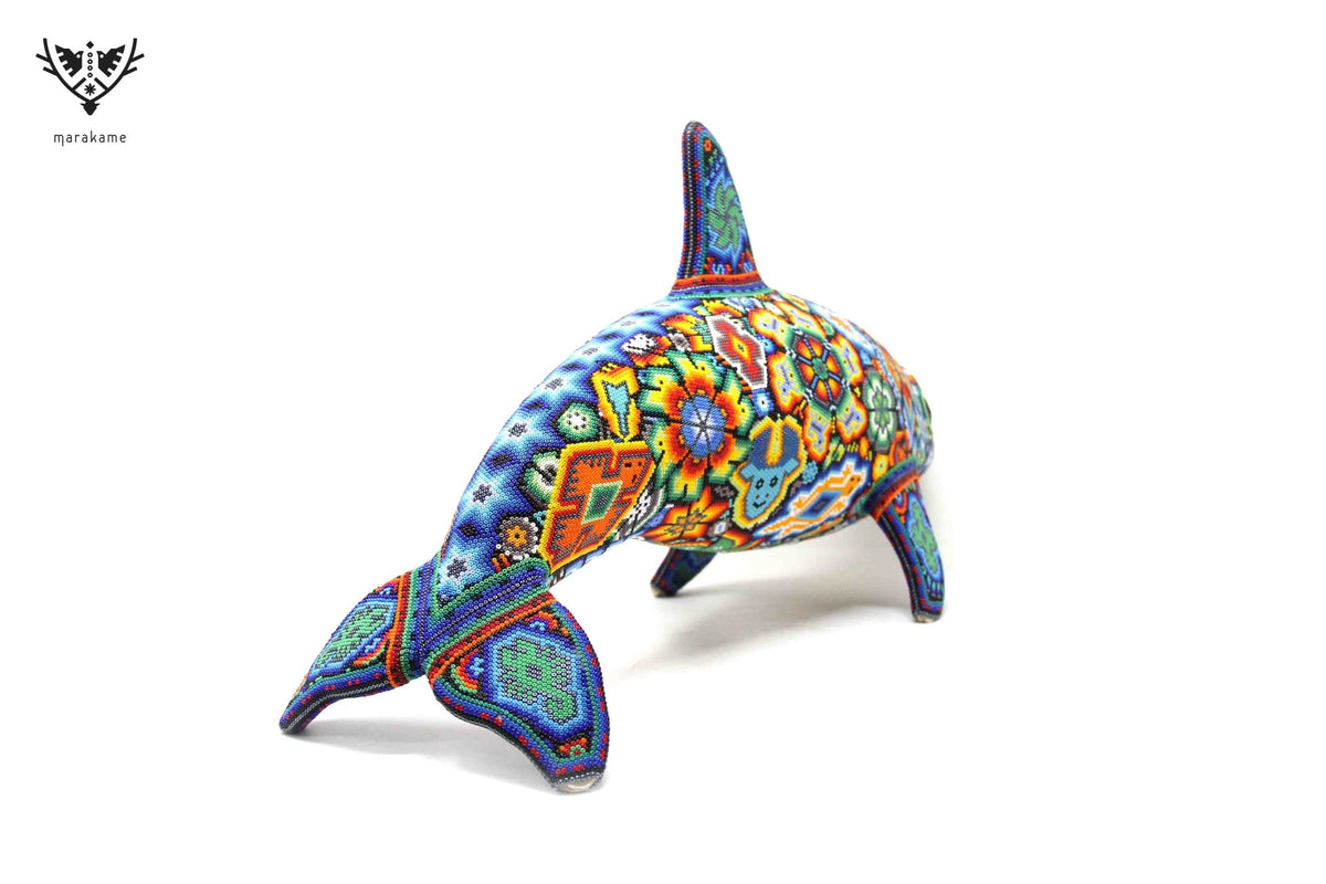 Vaquita Marina Arte Huichol - Hikuri - Arte Huichol - Marakame