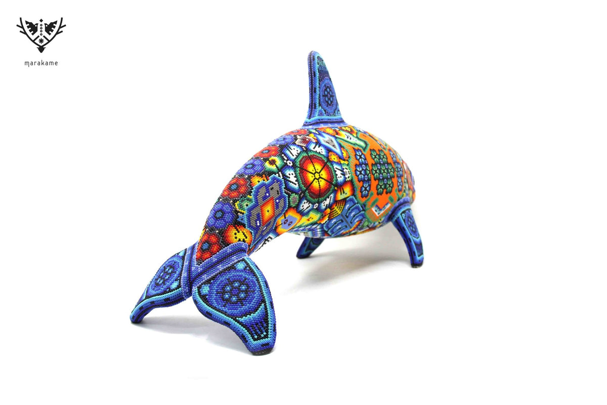 Vaquita Marina Arte Huichol - Wexikia - Arte Huichol - Marakame