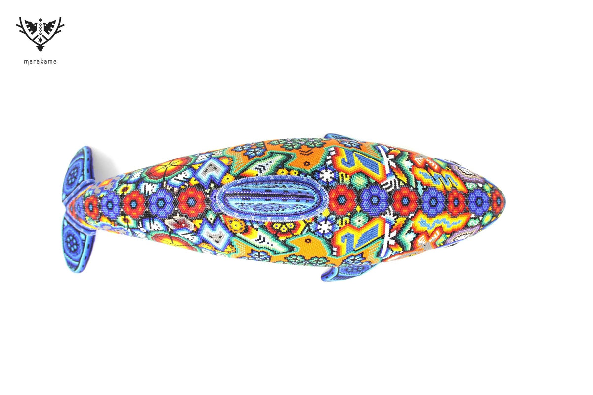 Vaquita Marina Arte Huichol - Wexikia - Arte Huichol - Marakame