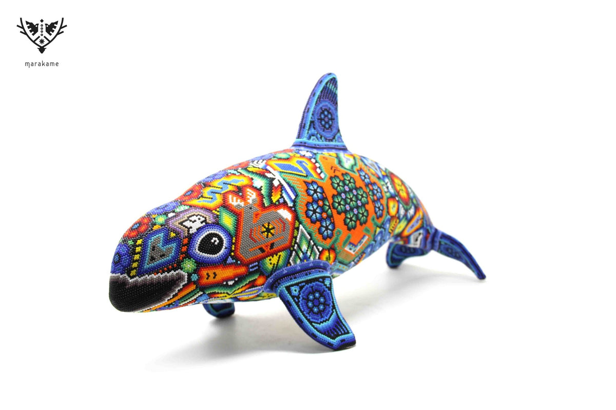 Vaquita Marina Arte Huichol - Wexikia - Arte Huichol - Marakame